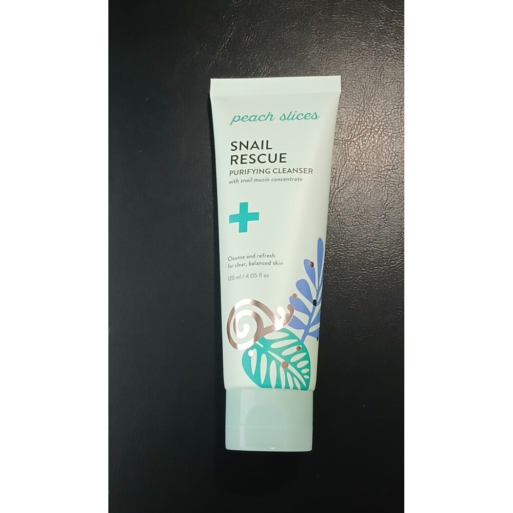 Peach Slices Snail Rescue Purifying Cleanser w/ Snail Mucin 4.05 Fluid Ounces